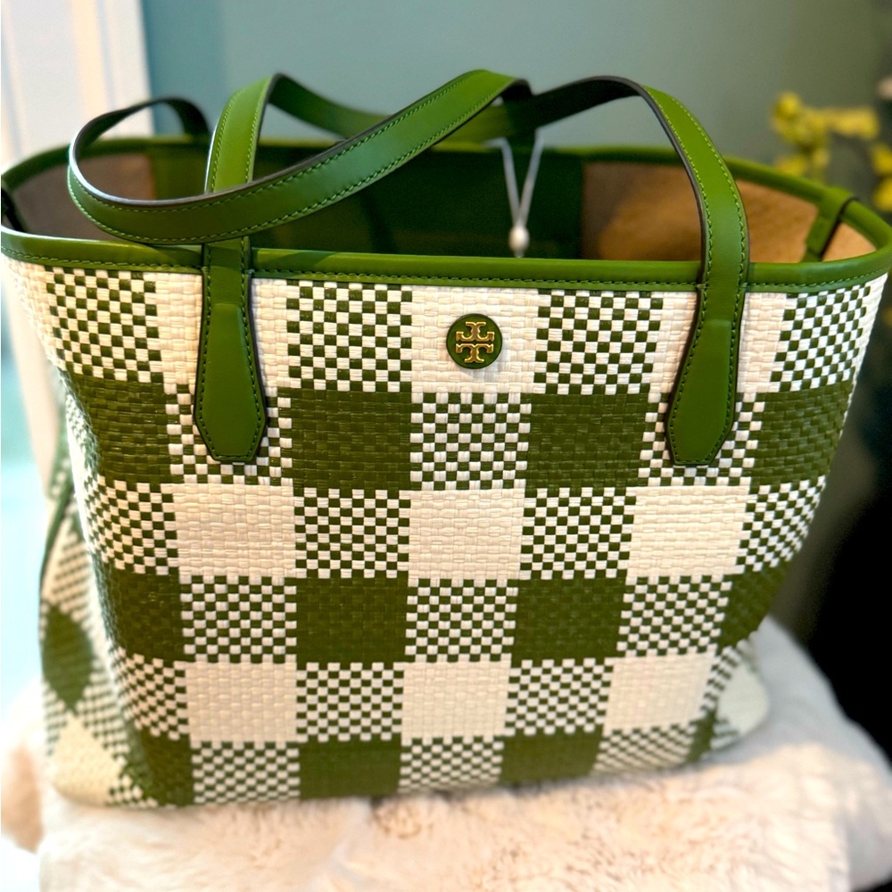 NWT Tory Burch Blake Straw Tote